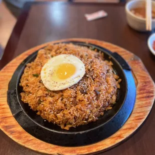 Kimchi Cheese Fried Rice with Bulgogi