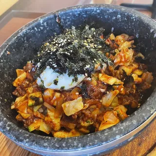 Spicy Squid and Pork Hot Stone Pot