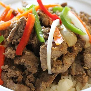 Bulgogi (grilled beef and rice