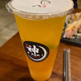 Mango green tea