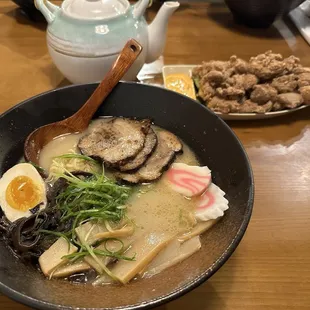 Kami Tonkatsu and Chicken Karaage