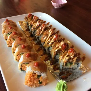 Fire and volcano roll