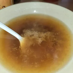 Complimentary soup