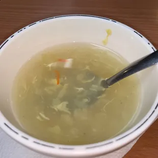 Egg drop soup while you wait