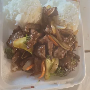 Beef &amp; broccoli combo