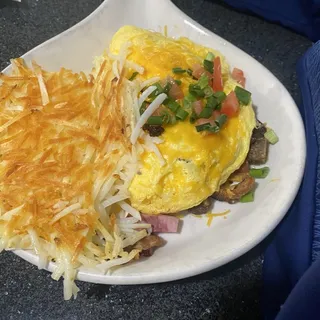 Three meat Omelet