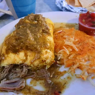 Chile Verde Omelet