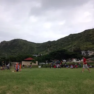 There&apos;s a bathroom and playground.