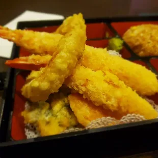 Shrimp and Vegetable Bento Box