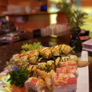 sushi and sashimi, food, sashimi, sushi