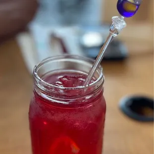 Hibiscus ice tea- refreshing!