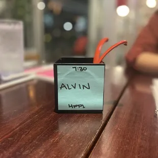 Cute little reservation