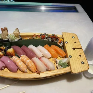 Sushi for 2 boat well hell YACHT!!!