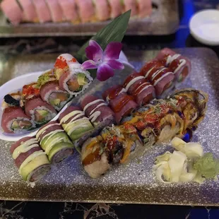 sushi, sushi and sashimi, food, sashimi