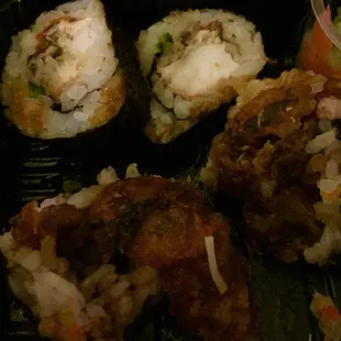 Only took one bite to know the Spider Roll was not for me. Very disgusting texture and lingering taste.