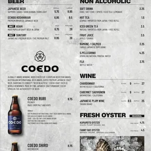 Our Menu