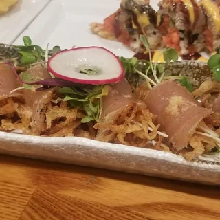 P1. Albacore with Garlic Butter Sashimi