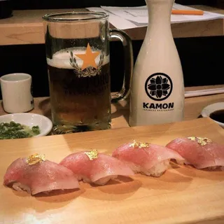 Seared Chopped Toro Sushi