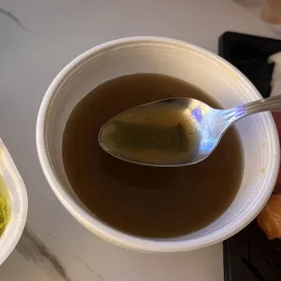 Soup so salty , beware