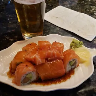 Salmon lover and the beer is Cas.