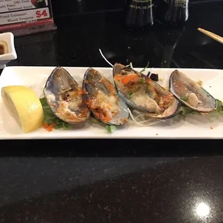 Baked Green Mussels