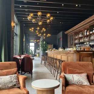 I love the decor and seating
