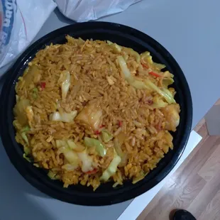 Curry pineapple Seafood fried rice