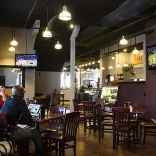 Plenty of room to eat, drink, read, work, watch a game - you name it!