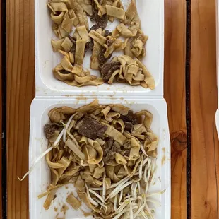 a variety of food items