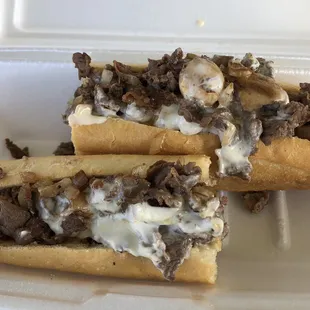 Mushroom cheesesteak  No green peppers