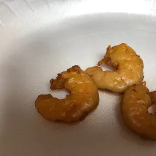 Multiple pieces of shrimp not deveined!