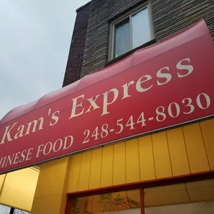 the front of the restaurant