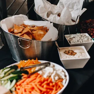 a variety of food items