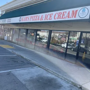 the front of the restaurant