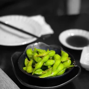 Garlic Edamame @whaevaeats
