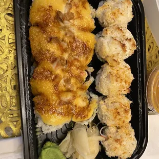 a meal in a plastic container