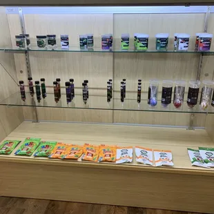 Flower , joints , lollipops , gummies