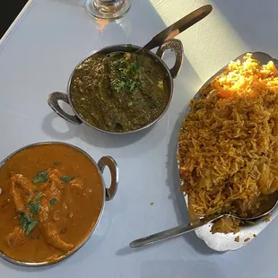 5. Chicken Tikka Masala, 4. Saag Paneer, Combo Biryani