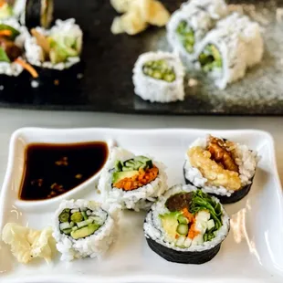 sashimi, sushi, sushi and sashimi, food