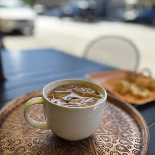 Iced latt hitting the spot!