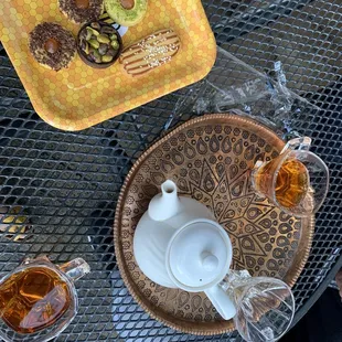 The tea is always fresh and a delicious accompaniment to pastries