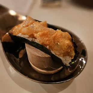 Spicy Scallop Temaki (Hand Roll)