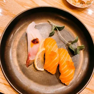 Hamachi and salmon belly