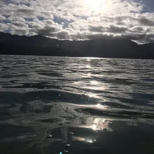 Koolau mountains from the sandbar