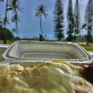 Portuguese Sausage, Egg &amp; Rice from cafe