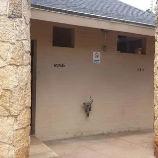 Looks like the restrooms haven't changed through the years.........still dirty as ever!