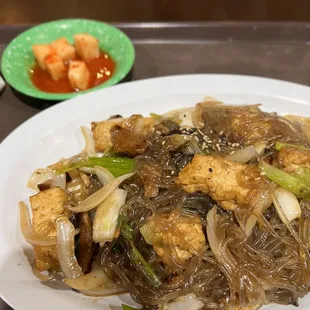 Tofu jap chae! It only comes with a small side and NO rice.