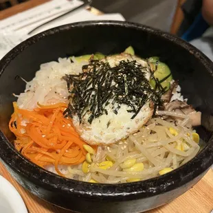 stone pot mixed rice (dolsot bibimbap)