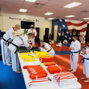 Graduation Wotan Chief Master Kang and Master Kang.