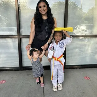 Belt graduation every few months :)